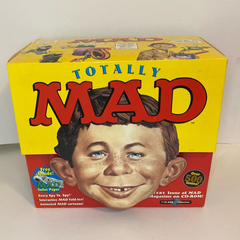Totally MAD PC Big Box 500+ MAD Magazine Issues on 7 CD-ROMs Broderbund 1999.